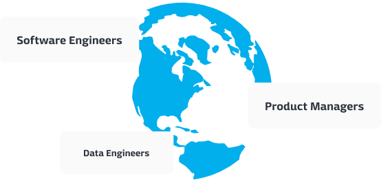 Globe showing job locations